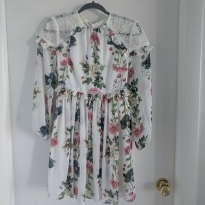 Floral Ted Baker Long sleeve Flowy Dress size S